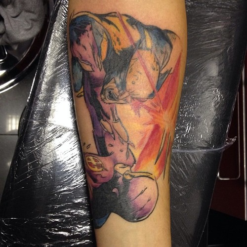 Wolverine and cyclops tattoo