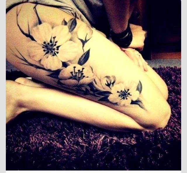 Wonderful applee blossom tattoo