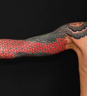 Wonderful arm tattoo by Gerhard Wiesbeck
