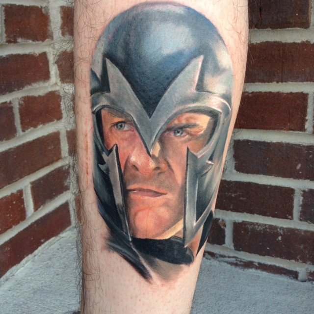 X-men magneto arm tattoo