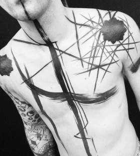 abstract-chest-tattoo-by-marian-m-m