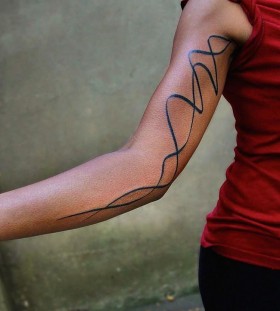 abstract-sleeve-tattoo-idea-by-dotstolines