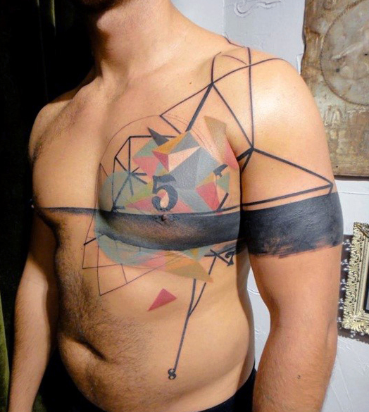 abstract tattos for men