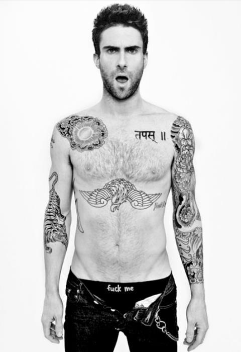 Amazing Adam Levine Tattoo On Body TattooMagz " Designs.