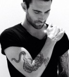 Adam Levine Amazing Tiger Tattoo