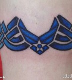 Blue Air Force Armband Tattoo Artists 