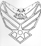 Simple Air Force Tattoo Designs Pictures
