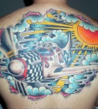Stang Excitement P51 Mustang Backpiece Tattoo