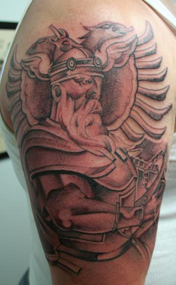 Albanian Viking Knight Tattoo