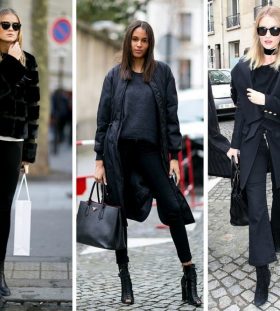 all black outfit women
