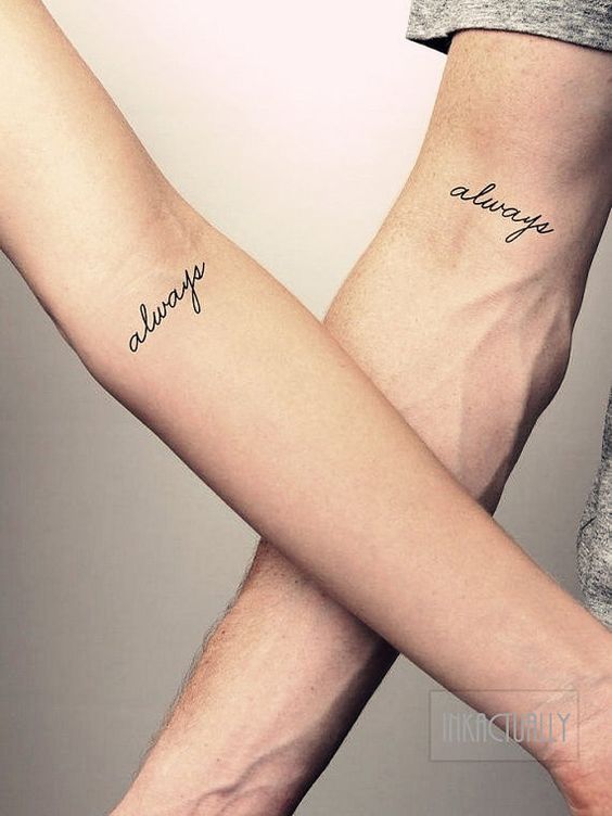 always couple tattoo