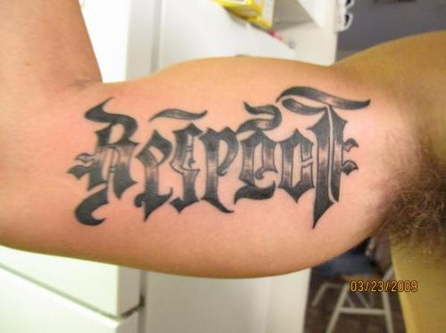 Stunning Ambigram Tattoo design On Arm