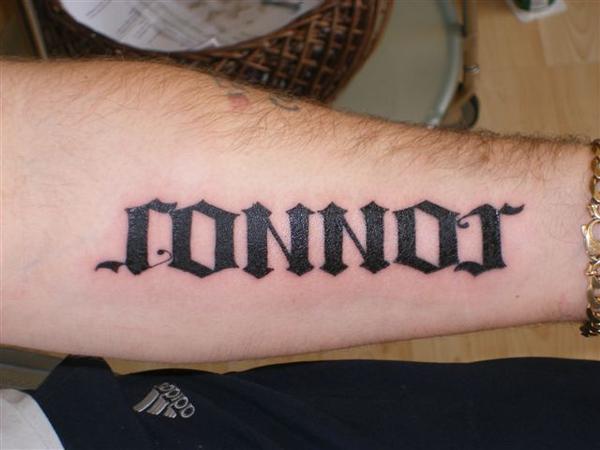 Connor Ambigram Tattoo Design
