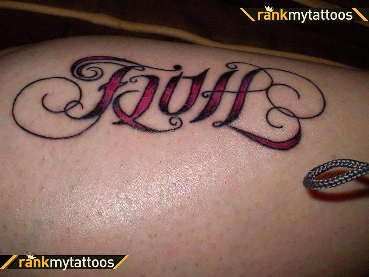 Faith Hope Abigram Religious Tattoo Design