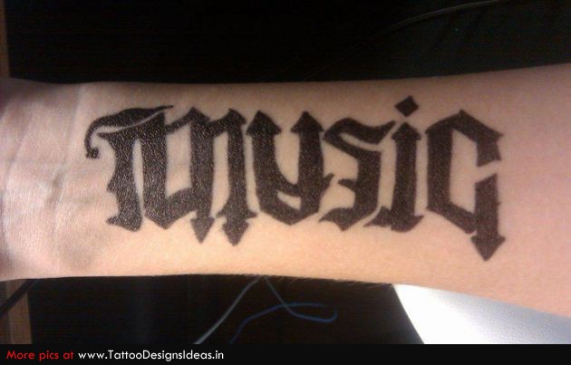 Great Ambigram Tattoo Design