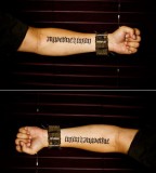 Amazing Ambrigram tattoo Ideas On Arm