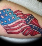American Revolutionary Flag Tattoos