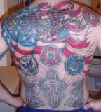 Great American Tattoo Design on Back