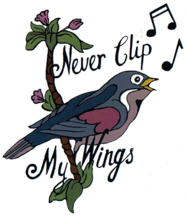Never Clip My Wings Amy Winehouse Temporary Tattoo