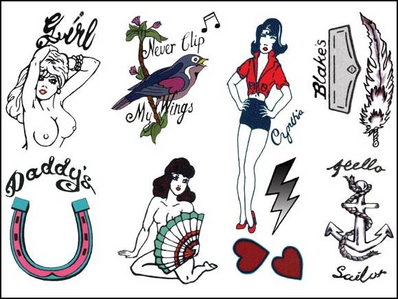 Amy Winehouse Temporary Tattoo Design (NSFW)