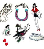  Amy Winehouse Fancy Dress Tattoos Set (NSFW)