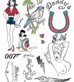 Amy Winehouse Tattoo Set (NSFW)