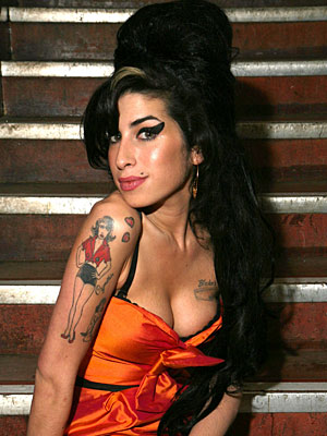 Awesome Temporary Tattoo Design from Amy Winehouse