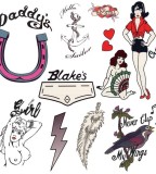 Tattoo Kit Set Of 10 Tattoo Amy Winehouse (NSFW)