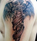 Cool Angel Tattoo Designs For Men