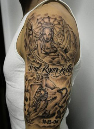 Fashion Buster Angel Tattoos For Men