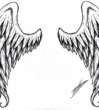 Angel Wing Tattoo Sketch Designs