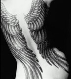 Freedom Wing Back Tattoo for Women