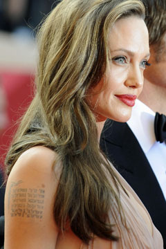 Angelina Jolies Secret Way To Cover Tattoos