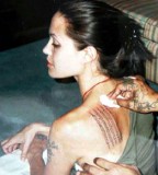 Angies Tattoo Angelina Jolie Photo