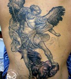Arm Angel And Demon Tattoo War Ideas