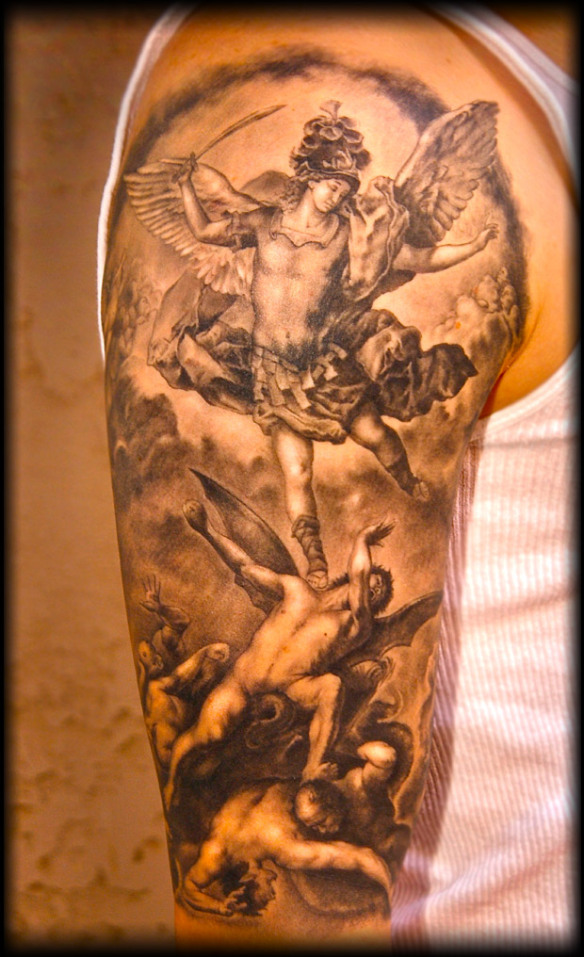 Horrible Angel And Demons Tattoo Ideas