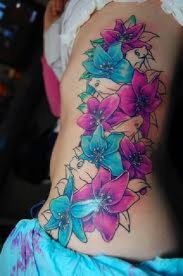 Paintful Aster Flower Tattoo Design