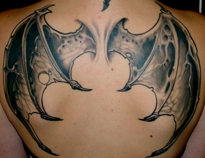 Avenged Sevenfold “Devil’s Wings” Back Tattoo Design