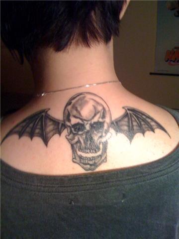 “Winged Skull” Avenged Sevenfold Tattoo by Simson Tattoo