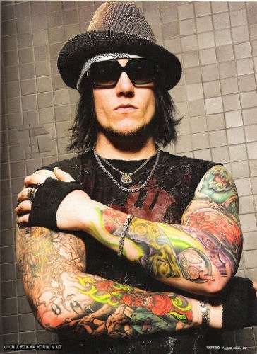 Avenged Sevenfold’s Guitarist Synyster Gates Tattoos