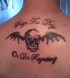 Avenged Sevenfold Seize the Day Lyrics and Winged Skull Tattoo