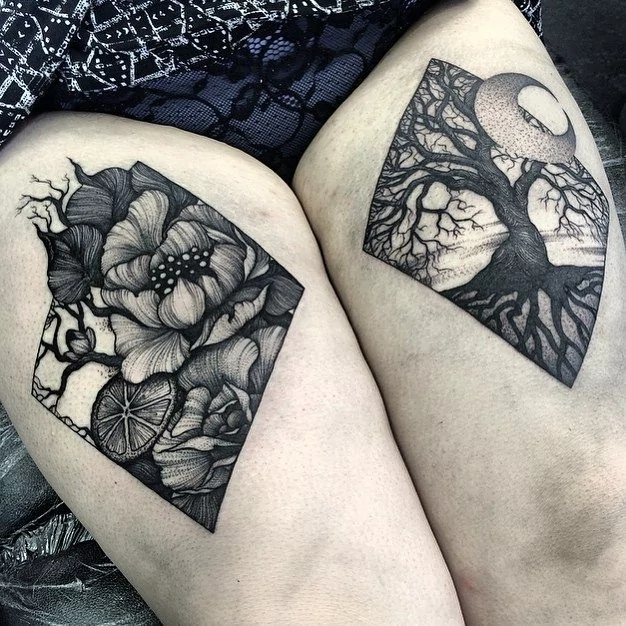 awesome leg tattoos for women