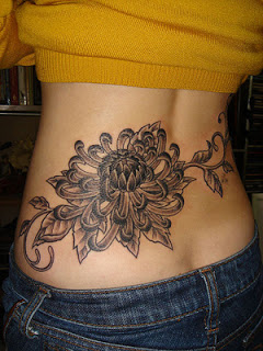 Lower Back Beautiful Tattoo Design for Girls