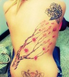 Outstanding Back Tattoo Design for Women