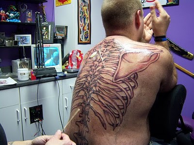 Back Bone Tattoos For Men Ideas