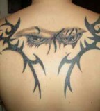 Simple But Cool Back Tattoo For Man