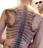 3D Rib Tattoo Picture For Men