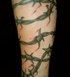 Cool Long Barbed Wire Armband Tattoo