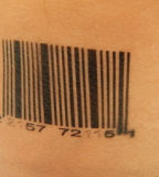 Exotic Barcode Tattoo For Men or Women