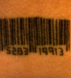 Independent Barcode Tattoos with Meaning for Sisters